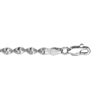 BRACELET ARGENT MAILLE VRILLEE 4MM 18CM