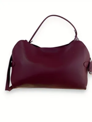 SAC CUIR LISSE BORDEAUX