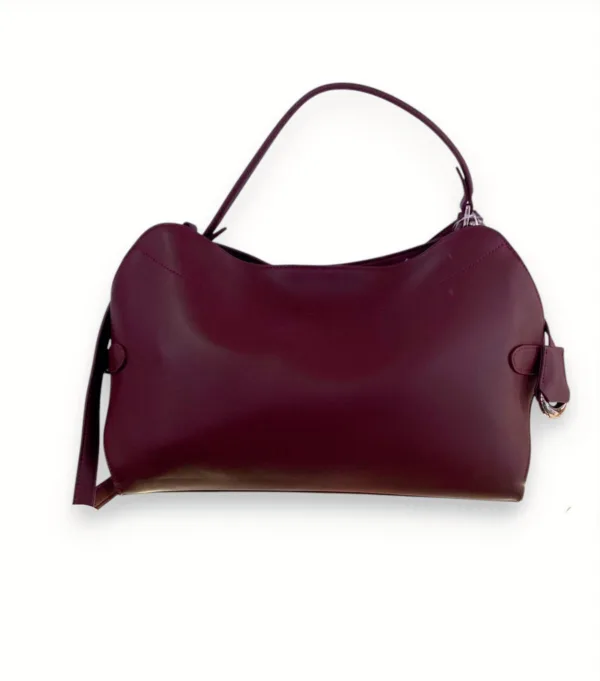 SAC CUIR LISSE BORDEAUX