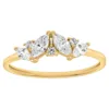 A833424 BAGUE OR JAUNE 375 OXYDES DE ZIRCONIUM
