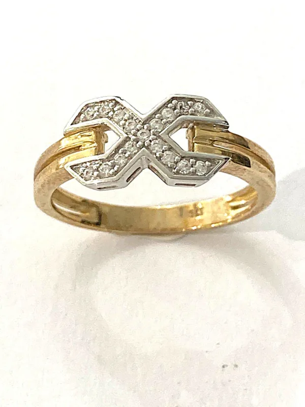 WhatsApp Image 2026-08-08 at 18.23.53 (2) bague infini bicolore or 375, oxydes de zirconium