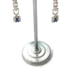 boucle d'oreilles tige argent rhodié 925/ oxydes de zirconium