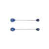 boucle d'oreilles argent rhodié 925, oxydes de zirconium