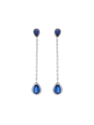 boucle d'oreilles argent rhodié 925, oxydes de zirconium