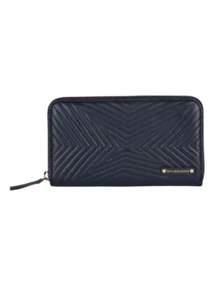 PFBLVNAVYGM portefeuille MAUBOUSSIN cuir bleu marine