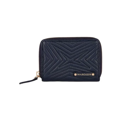 porte-monnaie MAUBOUSSIN cuir noir