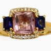 WhatsApp Image 2026-09-19 at 12.24.08 bague or rose 750, spinelle rose, saphir violet, diamant