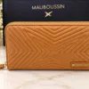 portefeuille MAUBOUSSIN cuir camel
