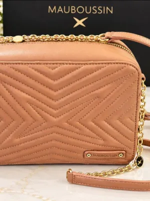 sac caméra MAUBOUSSIN camel