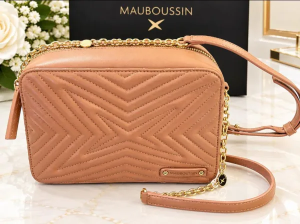 sac caméra MAUBOUSSIN camel