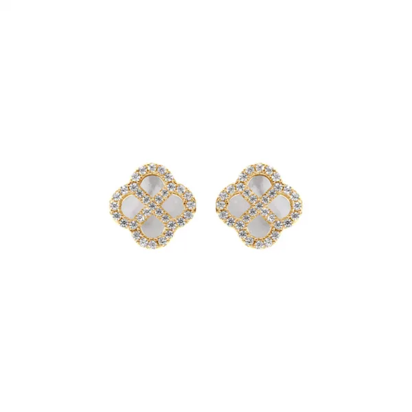 boucles d'oreilles argent doré