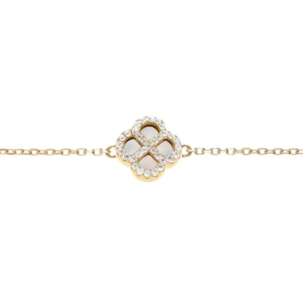 bracelet argent doré