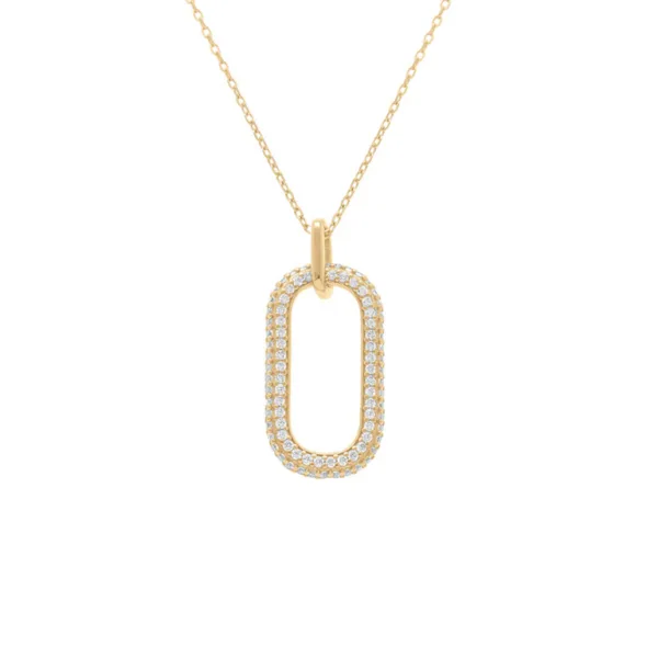 collier argent doré