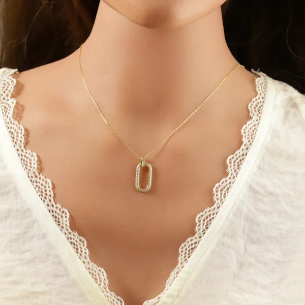 collier argent doré