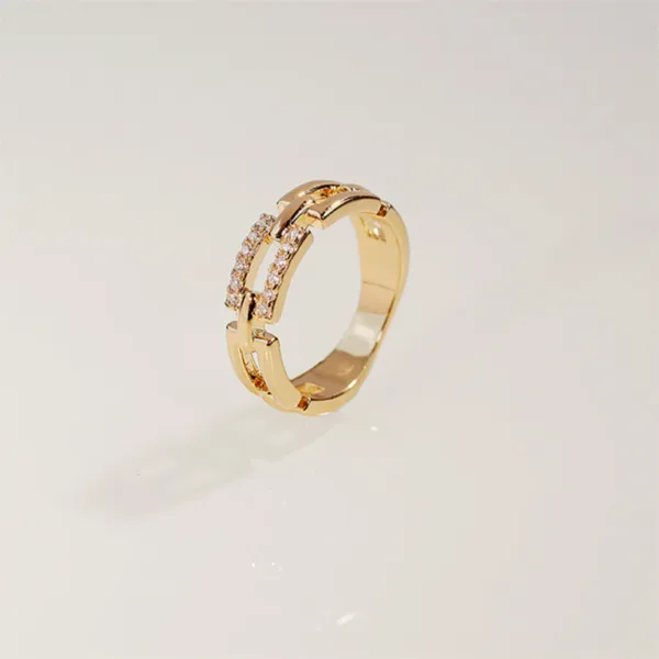 962463 (1) bague plaqué or