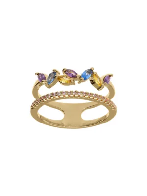 964739 (1) bague plaqué or