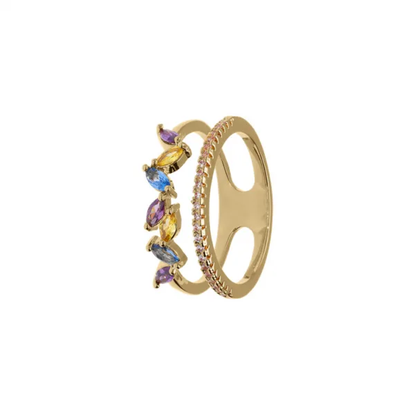 964739 bague plaqué or